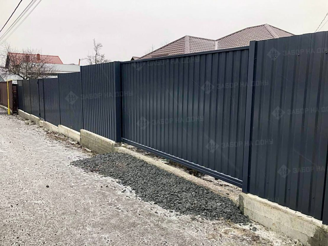 Автоматические откатные ворота с электроприводом  в Тихорецке